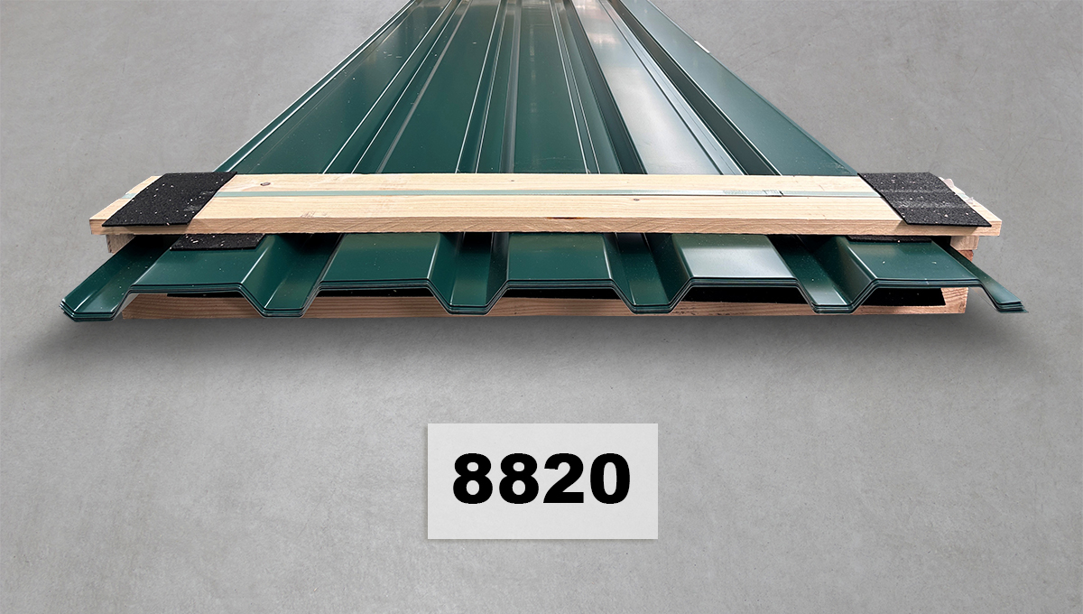 Stahlblechprofil, Dachdachblech, Wellblech, Dachblech grün, Metallplatten