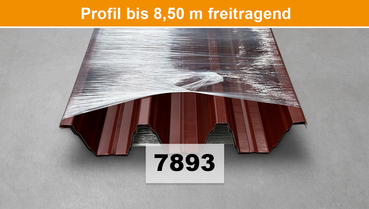 Metallblech, Dachblech, Trapezblech, rote Farbe, Verpackung/Palettenpaket