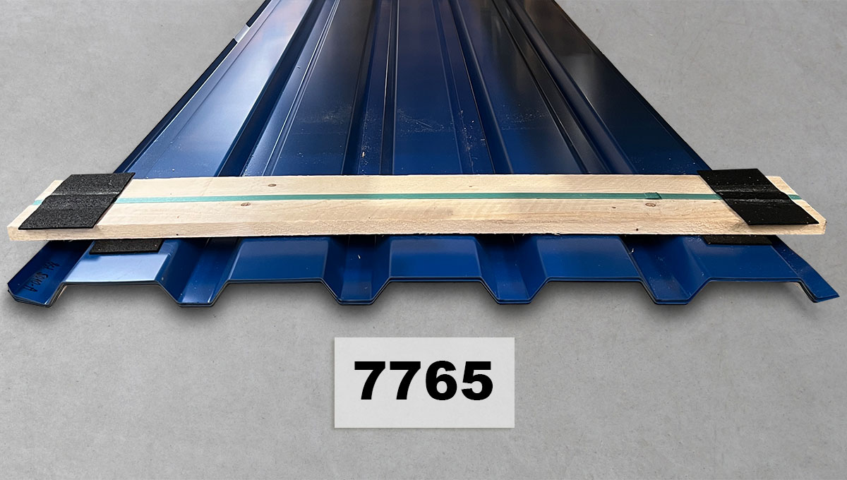 Stahlblechdachblech, Dachdachplatten, Stahlblech, Blau, Wolkenkante?