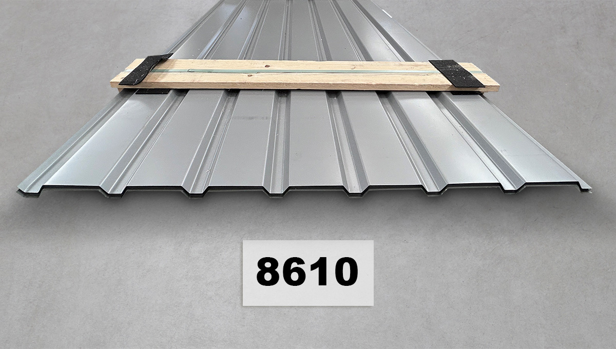Metallblech, Stahlplatte, Riffelblech, Dachblech, Baumaterial
