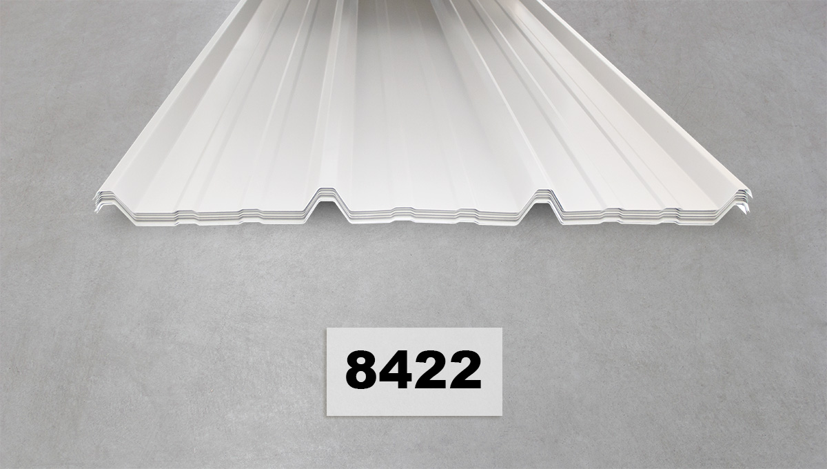 Dachprofil, Stucprofile, Metallblech, Wellplatten, Weiß