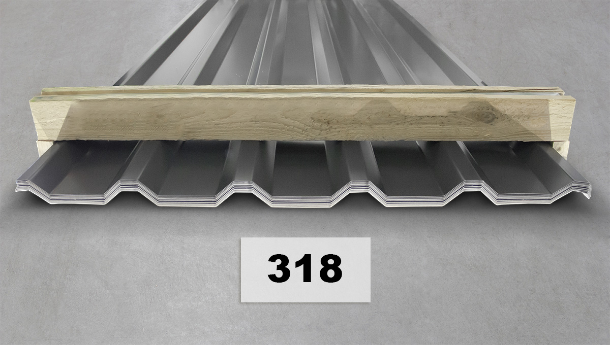 Stahlblech-Verhinderung?, Dachblech, Dachblechprofil, Stahlblechplatte, Holzunterlage