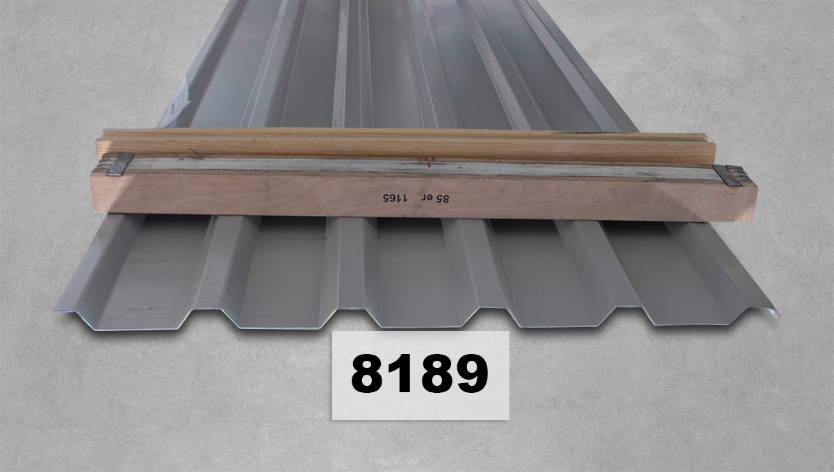 Dachdeckung, Stahlblech, Profilblech, Dachpaneel, Tragholz