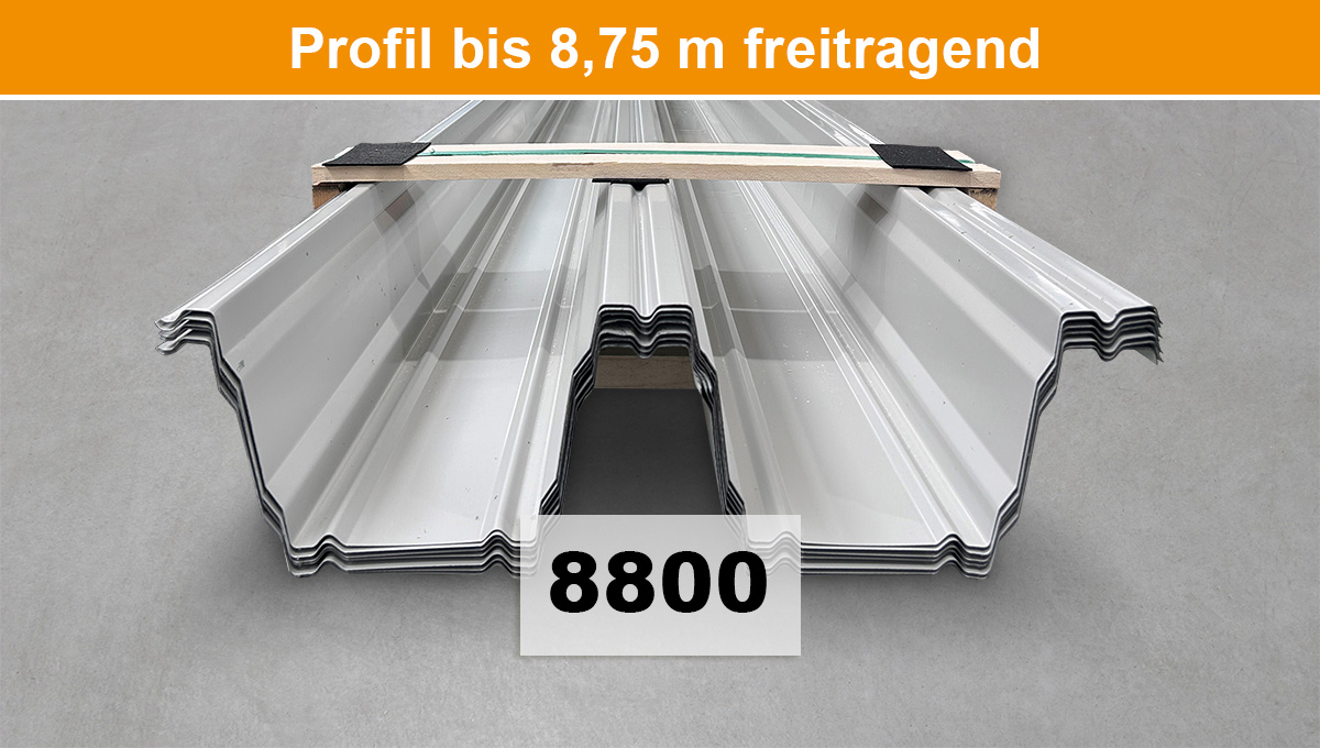 Stahlblech, Trapezblech, Dachblech, Profi Dachprofil, Metallprofil