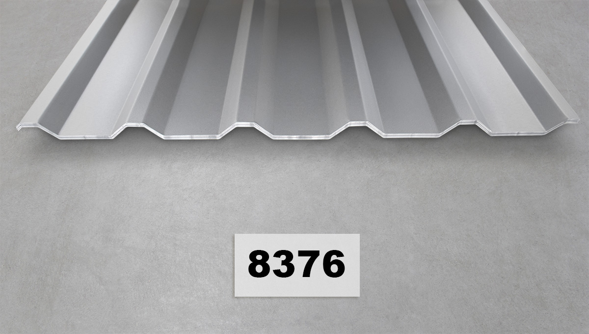 Metallblech, Wellble­panel, Dachblech, Paneel mit Wellen, Silber/Grau