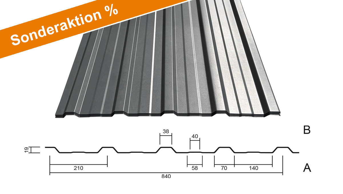 M 20KD/210 Trapezblech zum Tafelpreis / Lagerware