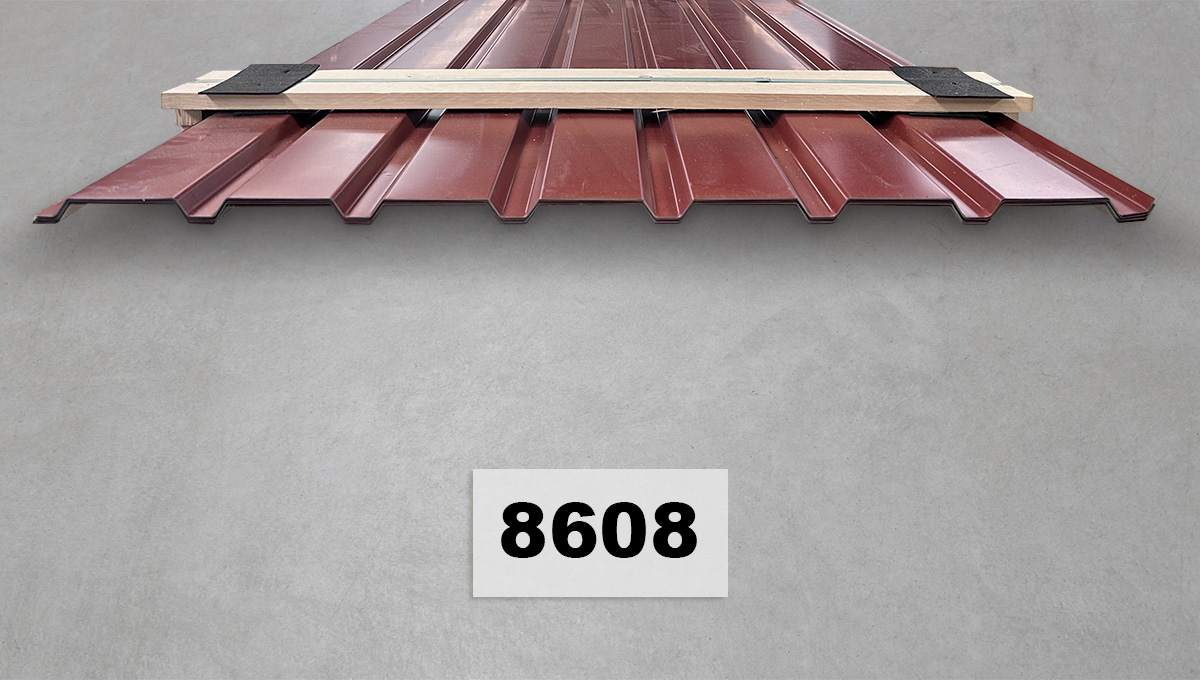 Dachblech, Metallblech, Dachpaneel, rotbraun, Stahlblech