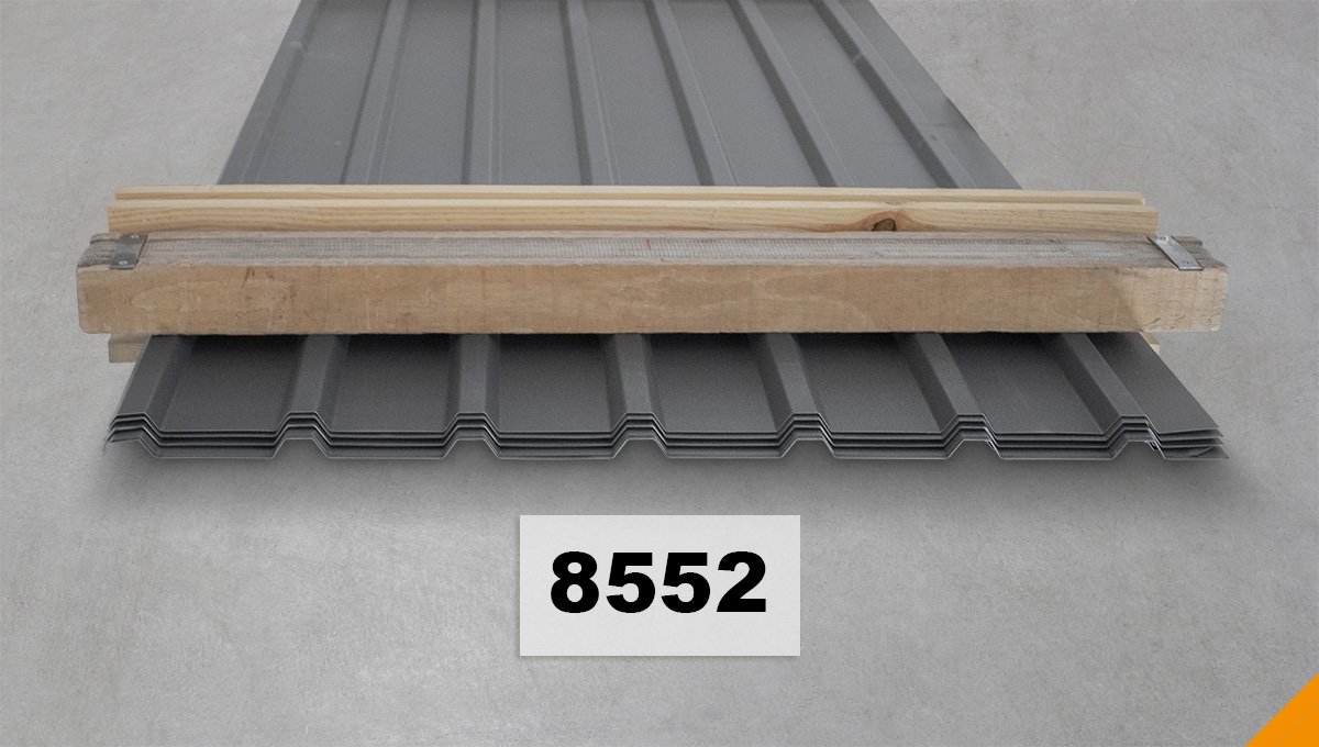 Dachblech, Trapezprofil, Metall, Anthrazit, Wellprofil