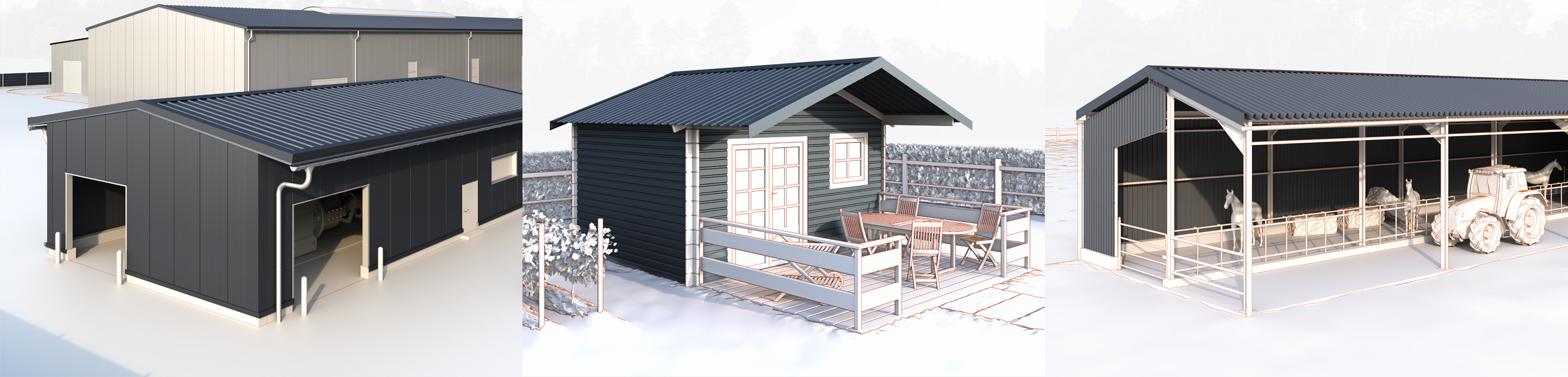 Gebäude, Draußen, Unterschlupf, Garage, Drinnen