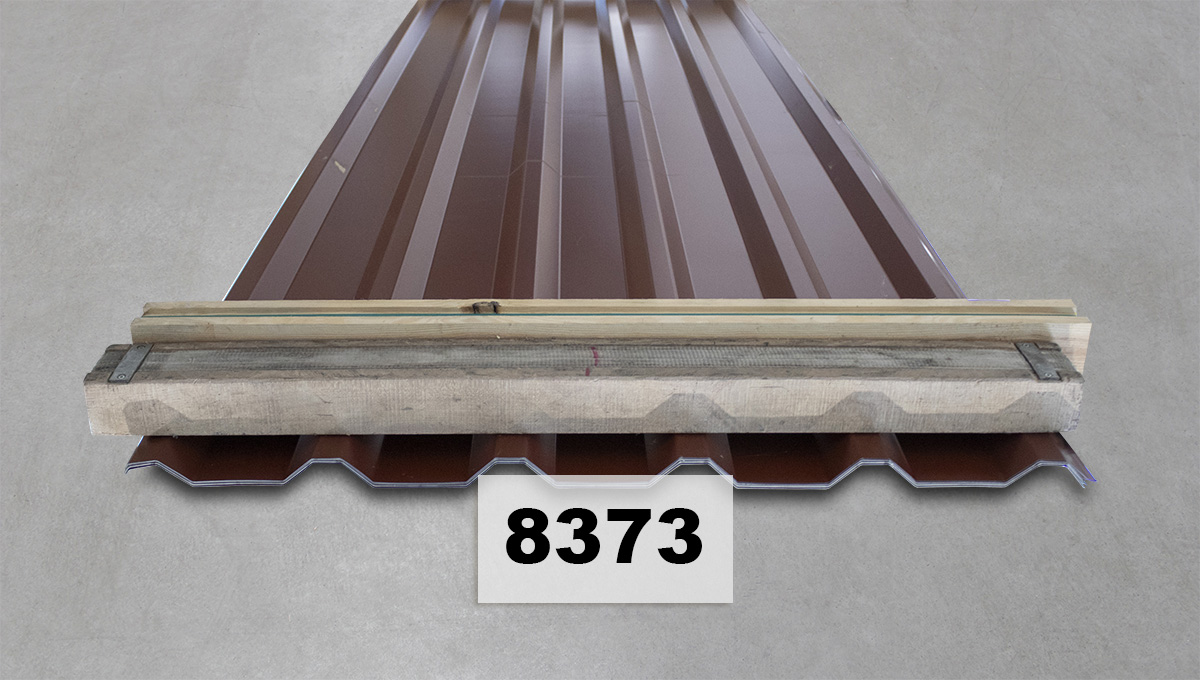 Metall-Dachdeckung, Stahlblechplatte, braun, Wellblech, Dachblech