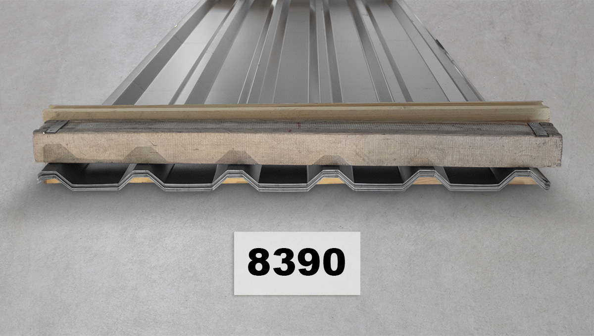 stamped steel siding, corrugated metal sheet, roof panel, construction material, pallet load