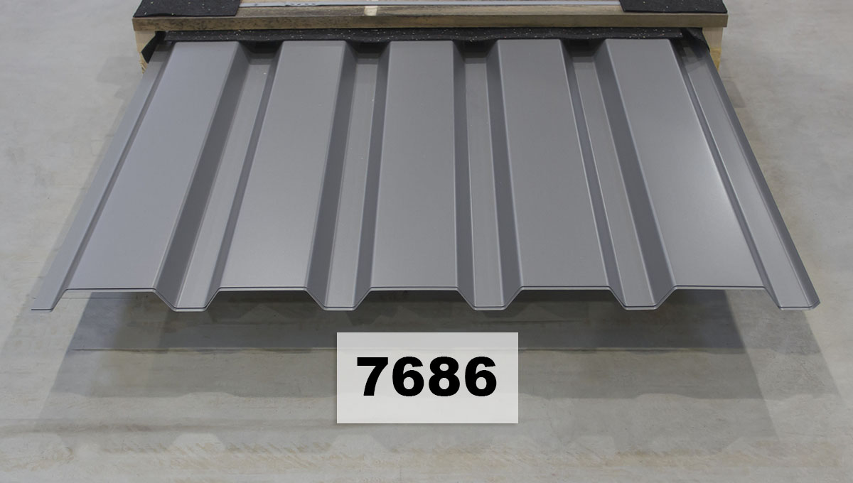 Metallblech, Dachblech, Trapezblech, Stahlblech, Grau