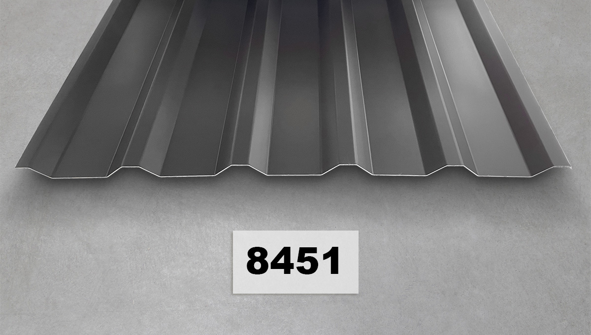 Metallblech,  Wellblech,  Dachpaneel,  verzinkt,  Nummer 8451