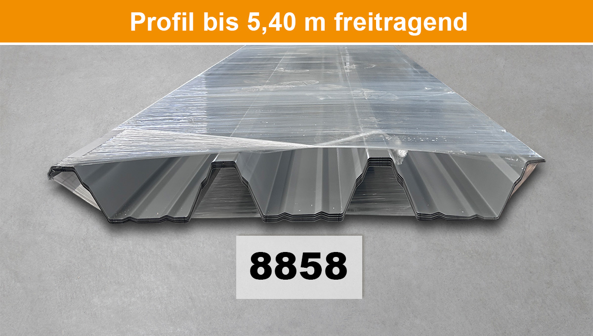 Stoffblech, Metallblech, Wellblechpanel, Dachblech, Metallprofil
