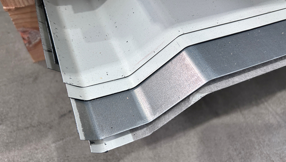 metall, aluminium, ecke, verkleidung, paneel