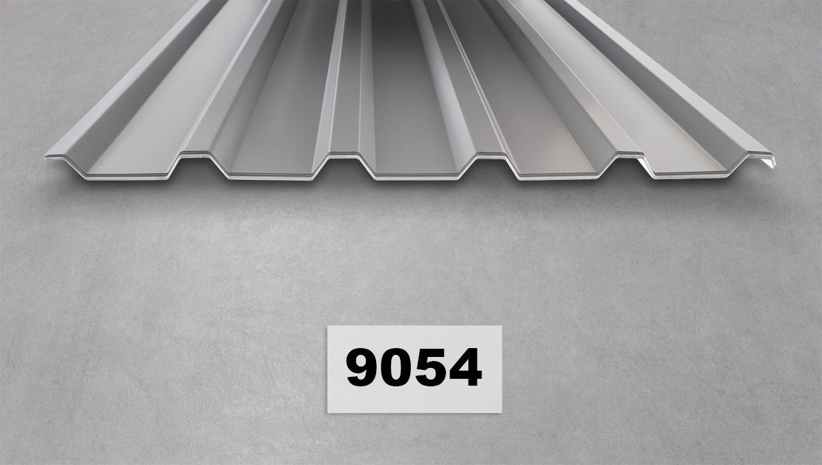 Trapezblech, Dachblech, Metall, Silberfarben, Wellprofil