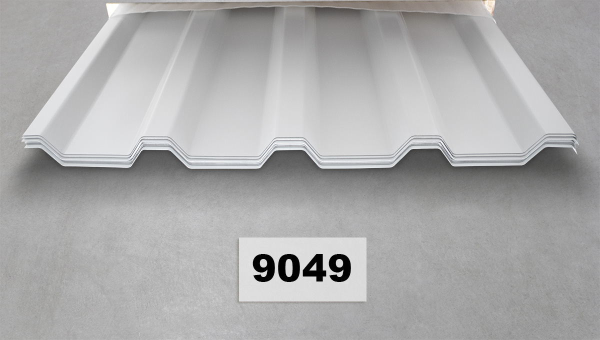 Trapezblech, Dachblech, weiß, profiliert, Metallblech