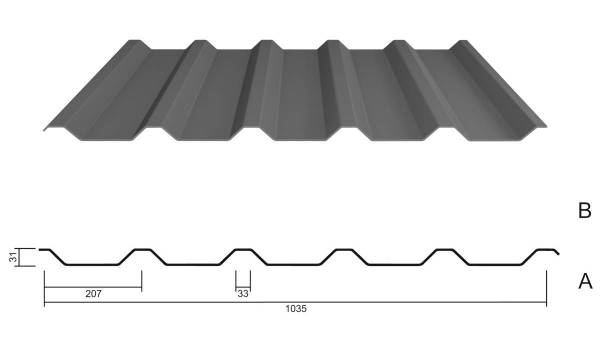 M 35.1/207 Dachblech