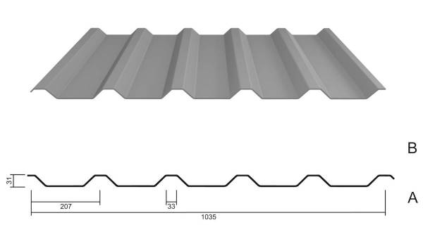 M 35.1/207 Dachblech