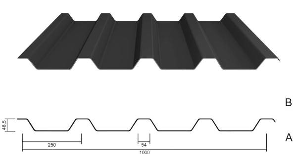 M 50/250 Dachblech