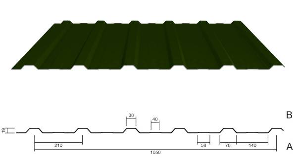 M 20KD/210 Dachblech