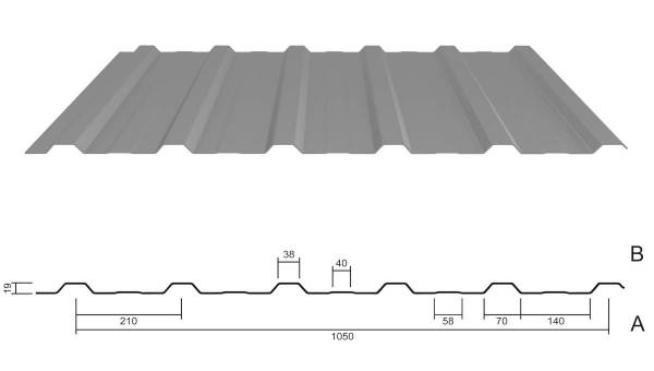 M 20KD/210 Dachblech