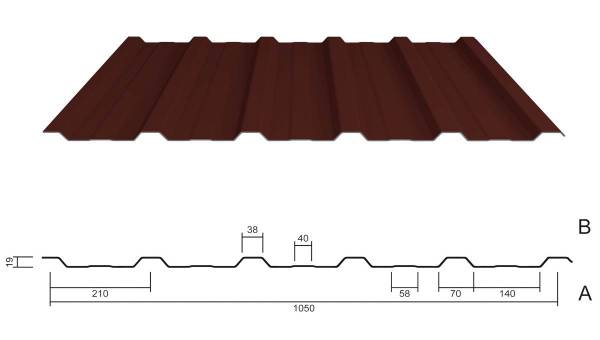 M 20/210 Dachblech