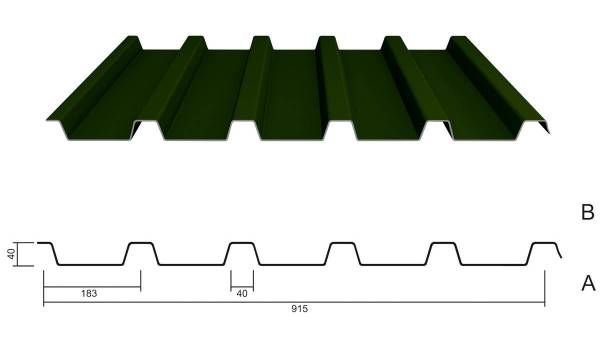 M 40/183 Dachblech