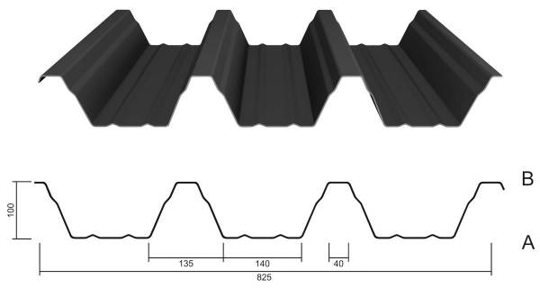 M 100/275 Dachblech