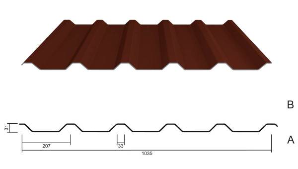 M 35.1/207 Dachblech