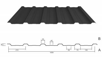 M 20/210 Dachblech anthrazitgrau (MÜC 7016)
