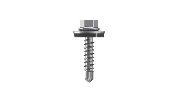 Edelstahl A2 Bohrschraube 5,5x25 E16 für Stahl