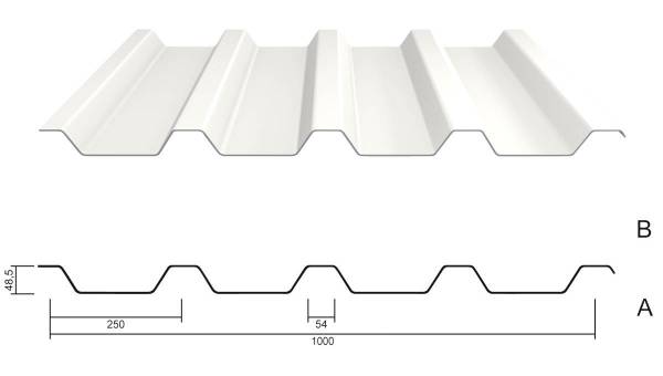 M 50/250 Dachblech